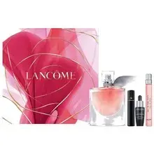 "La Vie Est Belle Gift Set EDP 50 ml, serum 10 ml, mascara 2 ml, and mini EDP 10 ml."