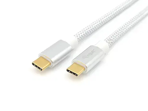 Equip USB-C - USB-C USB Cable 0.5 m White (128355)