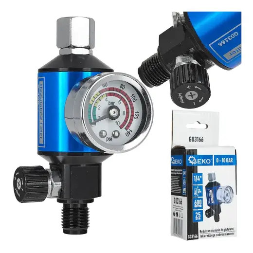 Spiediena regulators ar manometru 1/4"