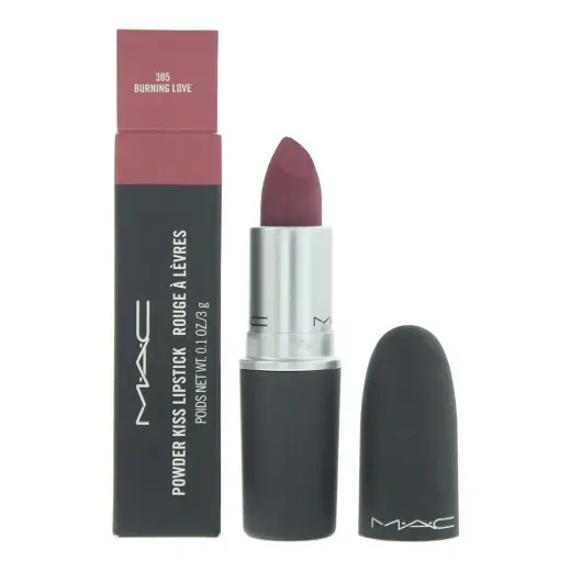MAC, Powder Kiss, Cream Lipstick, 905, Burning Love, 3 g