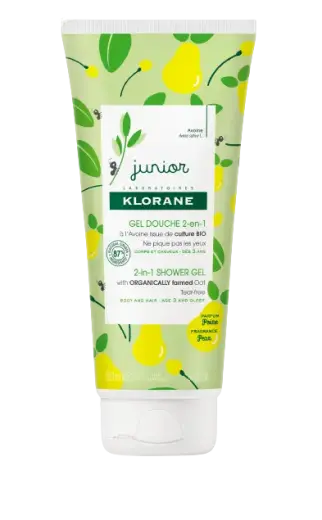 KloraneJunior Shower Gel 2-in-1 Body & Hair Pear Odor 200ml
