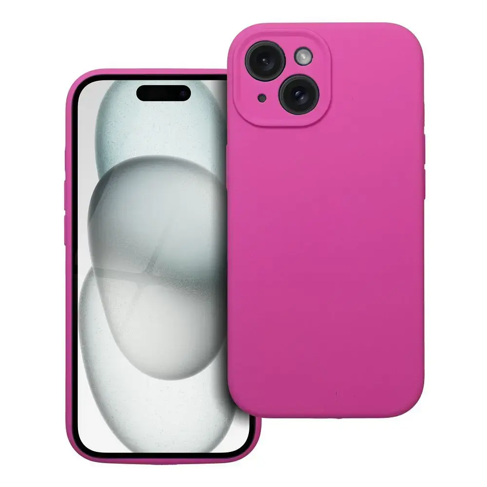 Apple Silicone 2mm maciņš telefonam iPhone 15 rozā
