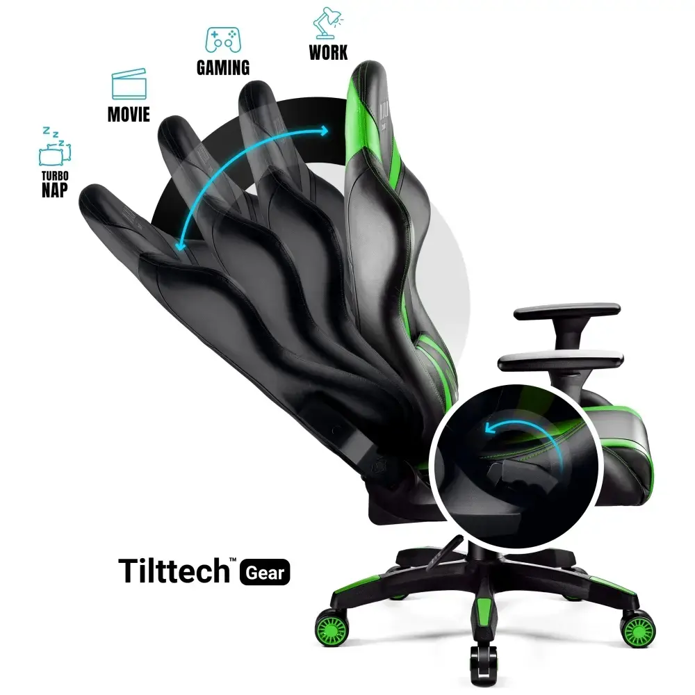 Gaming chair Diablo Chairs X-Horn 2.0 Normal Size black-green