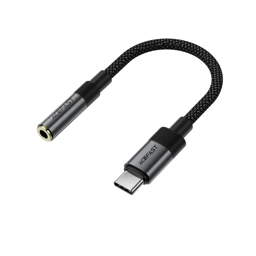 Acefast J12 USB-C to 3.5mm mini jack adapter - black