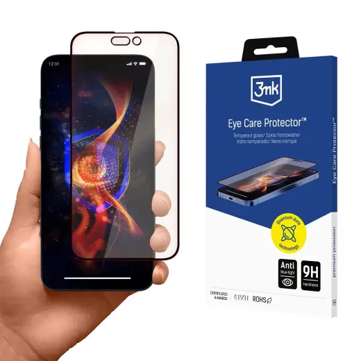 3mk Eye Care Tempered Glass Protector for Apple iPhone 14 Pro