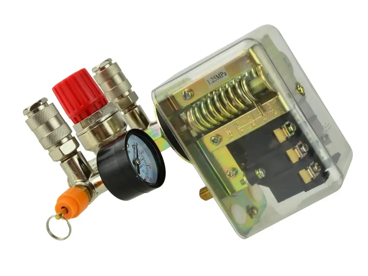 Pressure Switch Reducer with 2 Manometers, 400V
