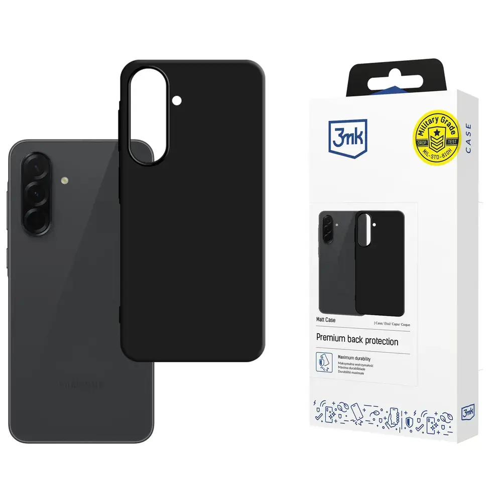3MK Matt Case maciņš telefonam Samsung Galaxy A57 melns
