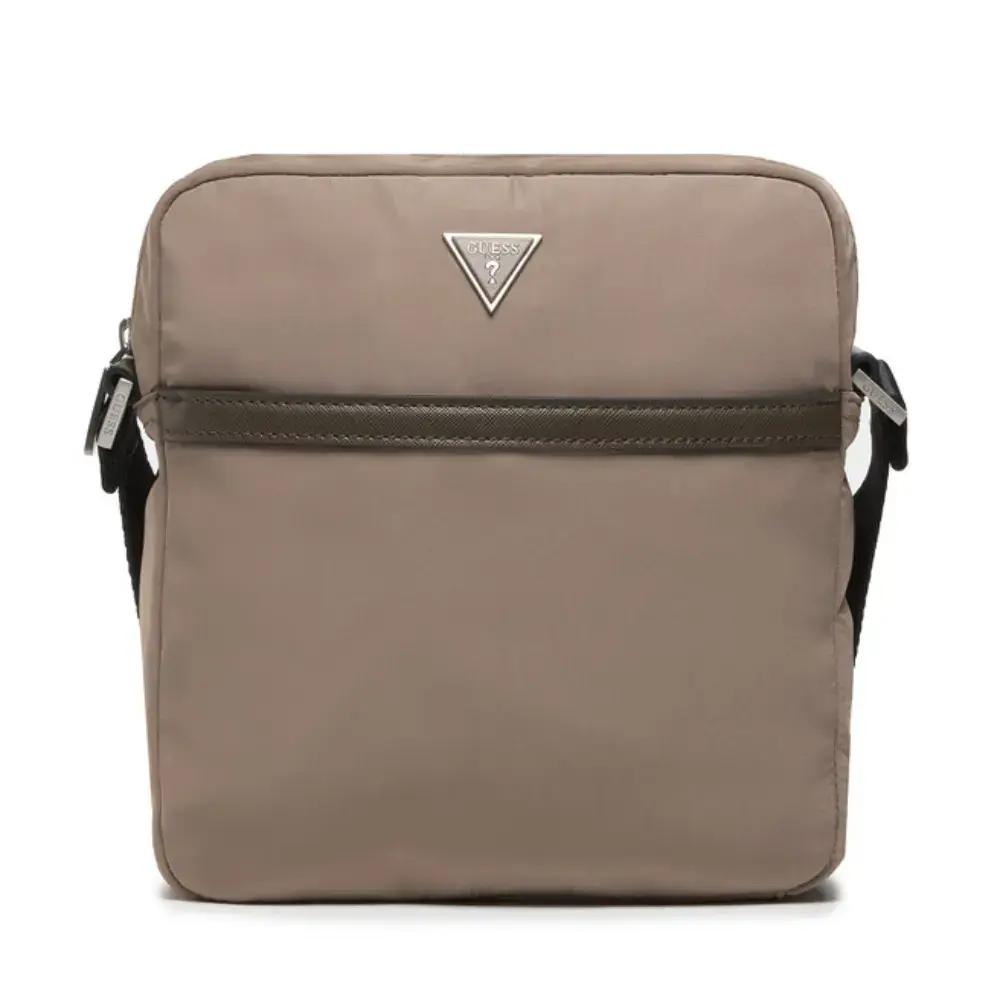 Guess, Guess, Nylon And Leather, Textile Crossbody Bag, HMCERN, 21.5 x 21.5 x 6.5 cm, For Women