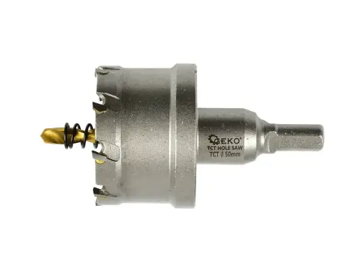 Volframa karbīda caurumu zāģis - 50mm ar titāna urbi