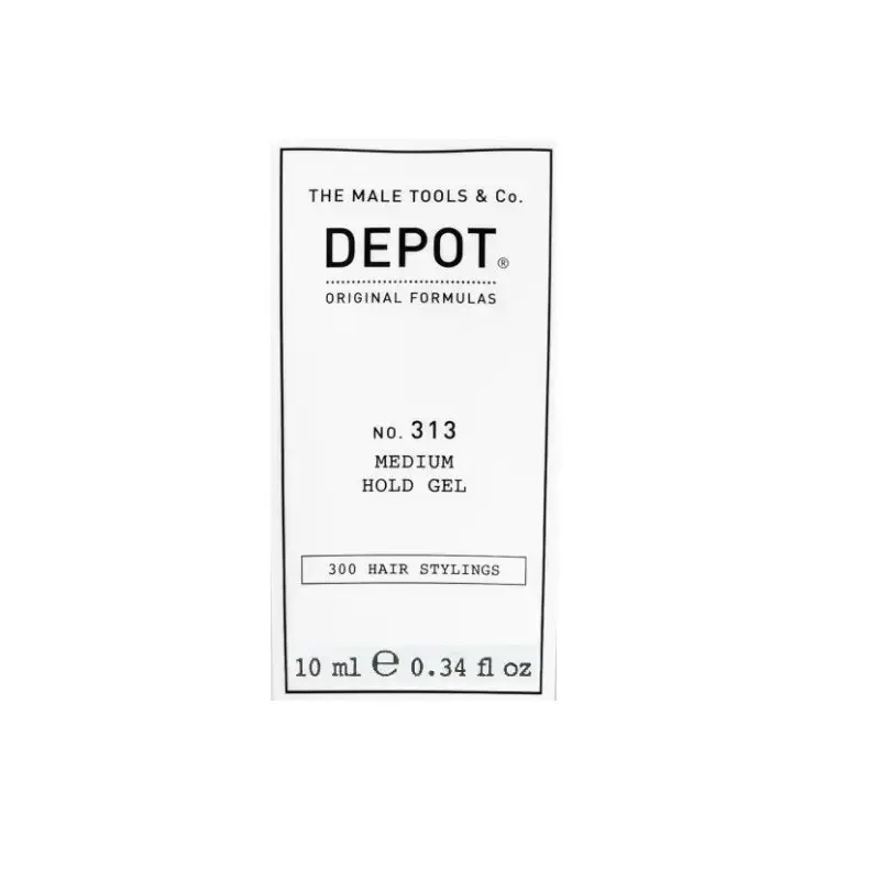 Depot, 300 Hair Stylings No. 313, UV Filter, Hair Styling Gel, Definition & Control, Medium Hold, 10 ml