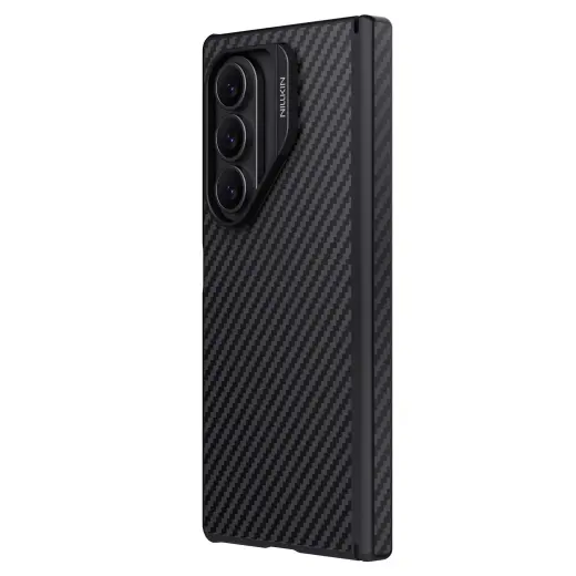 Nillkin Synthetic Fiber PRO Magnetic kõva kaas Samsung Galaxy Z Fold 7 jaoks, must