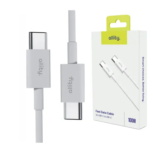 Allity cable AUC-03 USB-C - USB-C 2.0 m 100W white