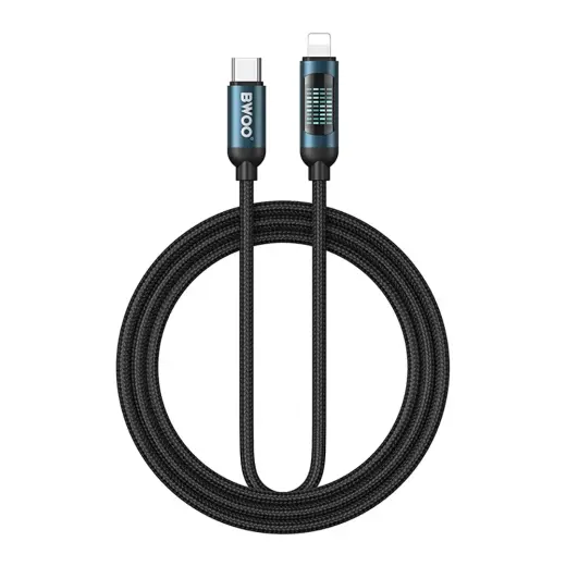 BWOO Braided провод для передачи данных и зарядки | USB-C на Lightning | 27W | 1м