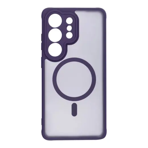 Full Matte Mag phone case with MagSafe support for Samsung Galaxy S26 Ultra (S948) purple
