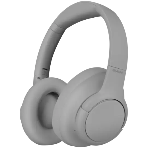 Wireless stereo headphones with microphone SVEN AP-B800MV, gray (Bluetooth, hybrid ANC, APP, 4 mics, 500mAh )