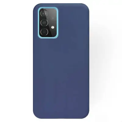 Fusion Soft matte silicone protective case for Motorola Moto g84 dark blue