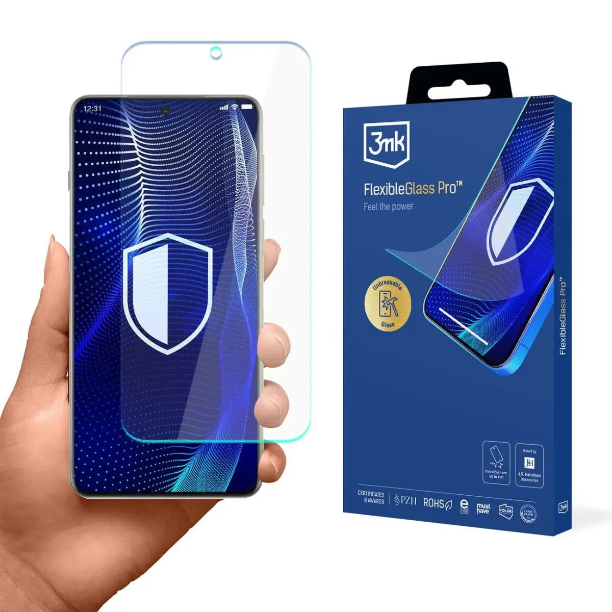 Hybrid glass 3mk FlexibleGlass Pro on Oppo Find X8
