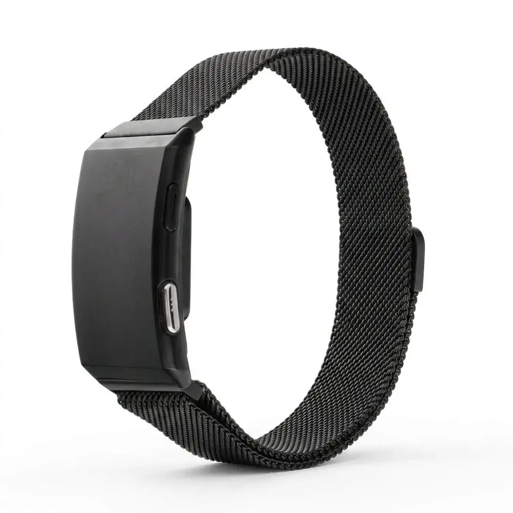 Smart fitness band with IP68 Waterproof Rating, ECG, Heart Rate, HRV, Blood Pressure, SpO2, Sleep & Stress Monitoring TITMO Loop I-110 black
