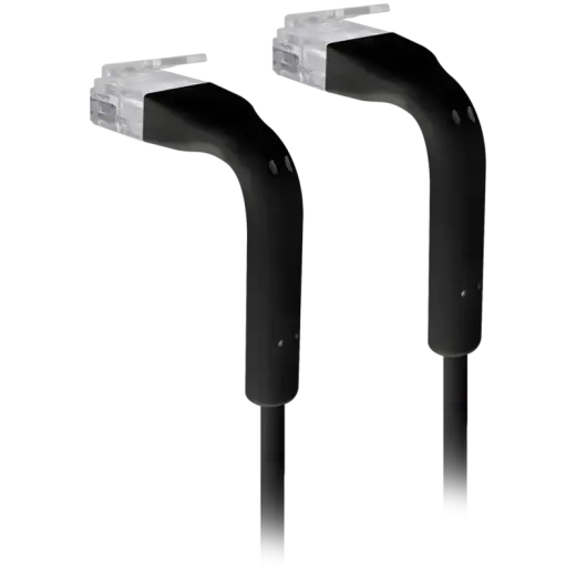 Ubiquiti U-Cable-Patch-2M-RJ45-BK Ultra-thin patch cable with bendable boots designed for installation flexibility