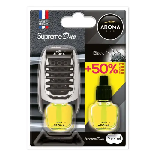 Car air freshener AROMA SUPREME DUO BLACK