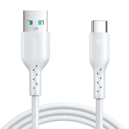 Cable Flash Charge USB to USB-C Joyroom SA26-AC36| 100W | 1m (white)
