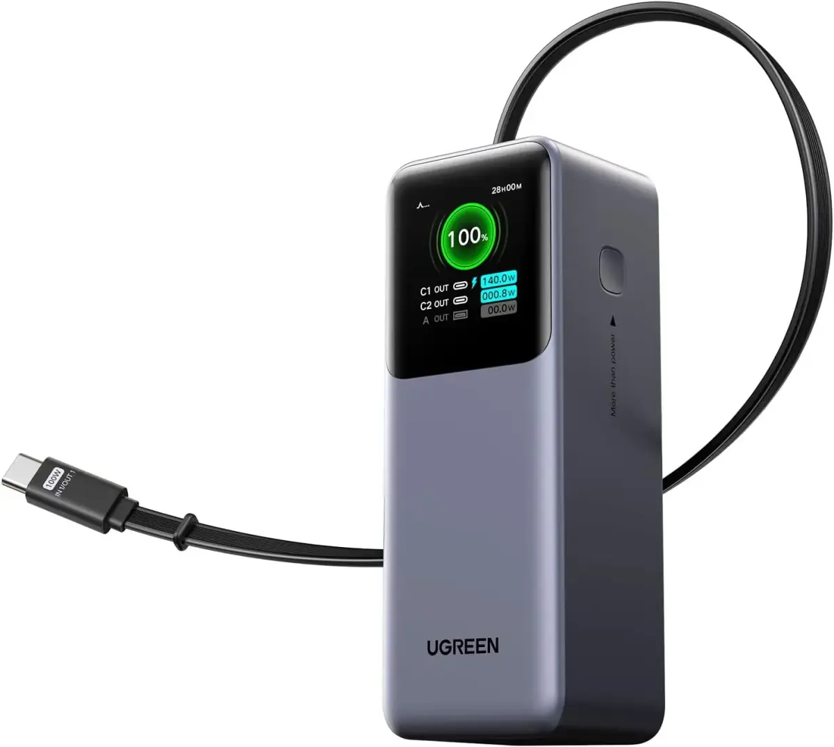 LiPo PowerBank 20000mAh 165W 2xUSB-C ar