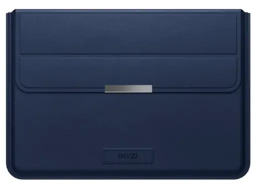 Кожаный чехол INVZI | Обложка с функцией подставки для MacBook Pro|Air 15"|16" (синий)