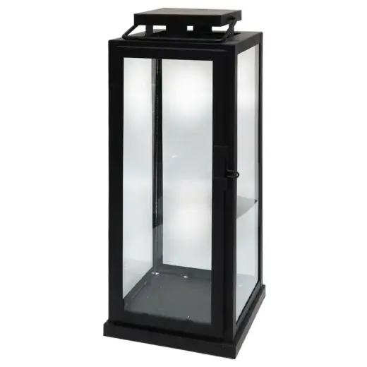 Laterna Tower 15x15x37cm, melna