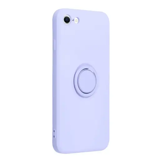 Silicone ring telefono dėklas su stovu iPhone 7 | iPhone 8 | iPhone SE (2020) | iPhone SE (2022) violetinis