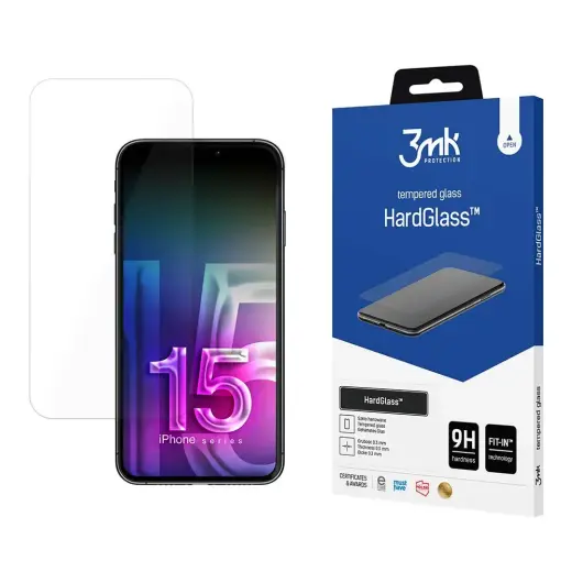 3mk HardGlass™ tempered glass for phone iPhone 15 Pro