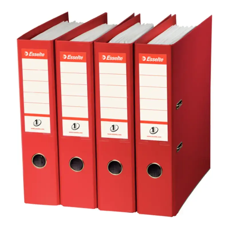 Mape-reģistrs ESSELTE No1 Power PP A4 formāts, 75mm, bordo