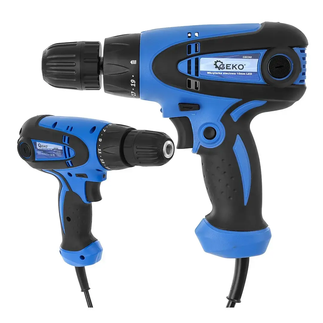 GEKO Reversible Compact LED Drill / Driver 230V