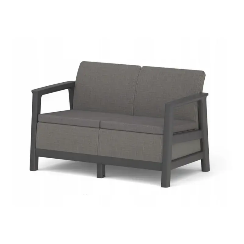 Dārza dīvāns divvietīgs Scandi Linea 2 Seater Sofa pelēks