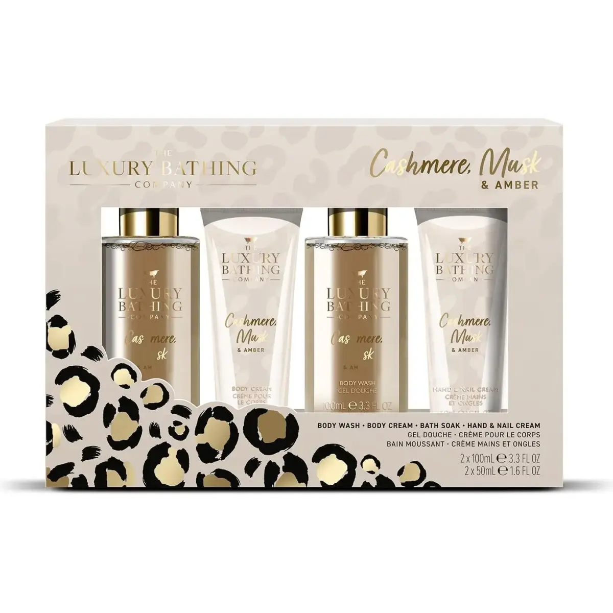 Grace Cole, Set Regalo Bellezza, Cashmere, Musk & Amber Körperpflege-Geschenkset 4-tlg (Set per La Cura Del Corpo)