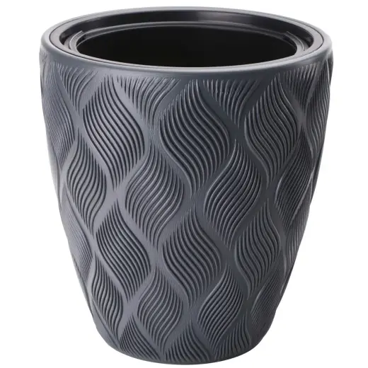 Flower pot Flow 40cm 36L, black