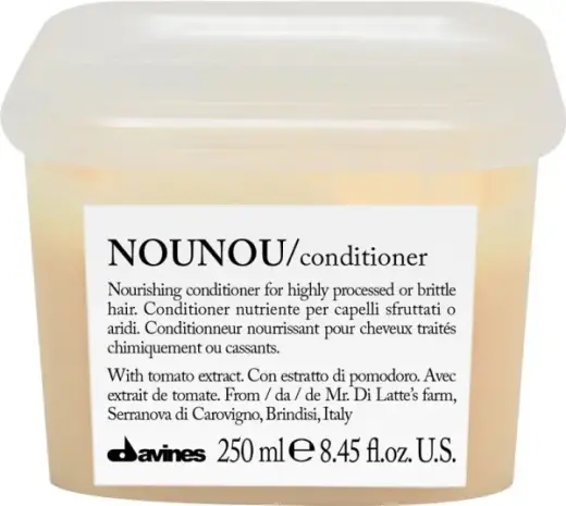 Davines - Nounou Conditioner for Dry Hair - 250ml - Deeply Moisturising Conditioner - Smoothes and Softens - Antioxidants Vitamins C and E