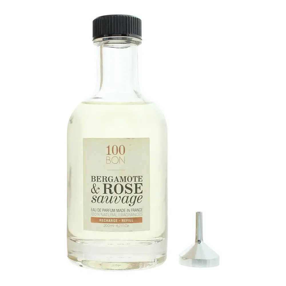 100 Bon, Bergamote & Rose Sauvage, Eau De Parfum, Unisex, Refill, 200 ml *Tester