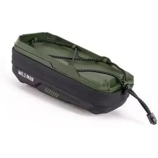 WILDMAN traveling bag for bike handlebars with zipper 0,6L (4 "- 7") GX330 green