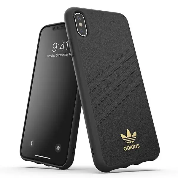 Adidas OR Moulded Case PU iPhone XS Max czarny|black 34998