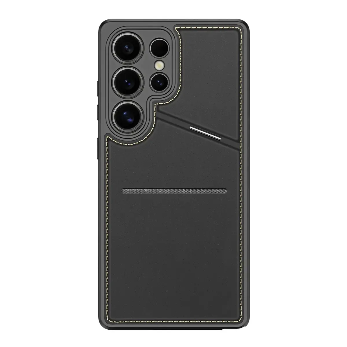Dux Ducis Rafi II Case for Samsung Galaxy S25 Ultra with Stand and Wallet - Black