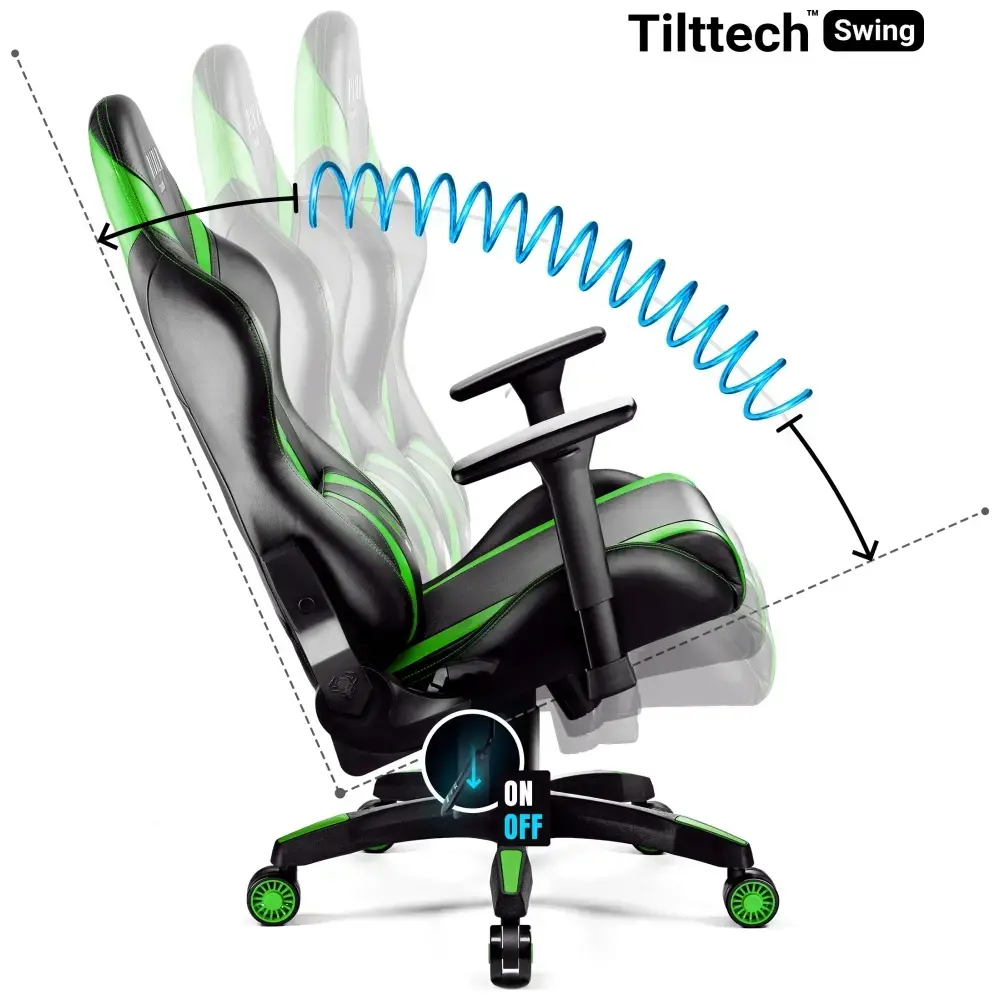 Gaming chair Diablo Chairs X-Horn 2.0 Normal Size black-green