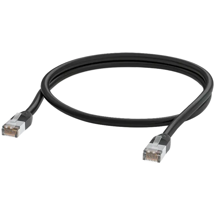 Ubiquiti UACC-Cable-Patch-Outdoor-2M-BK UISP Patch Cable Outdoor, Shielded RJ45 plug, Weatherproof, insulating jacket