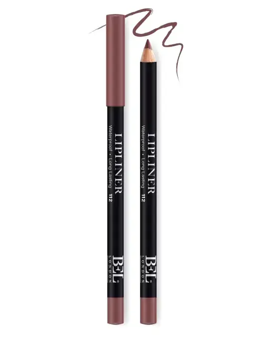 Bel London, BEL London, Hydrogenated Vegetable Oil, Waterproof, Contour, Lip Liner, 112, Brown, 0.78 g