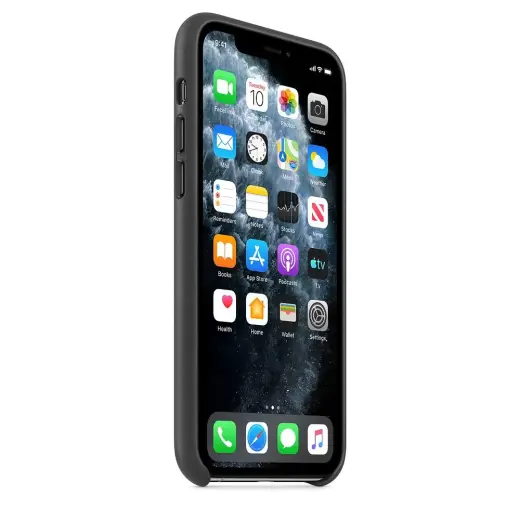 MWYE2ZE|A Apple Leather Cover for iPhone 11 Pro Black