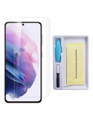 Fusion uv tempered glass full cover + eco glue + lamp for Samsung G996 Galaxy S21 Plus 5G