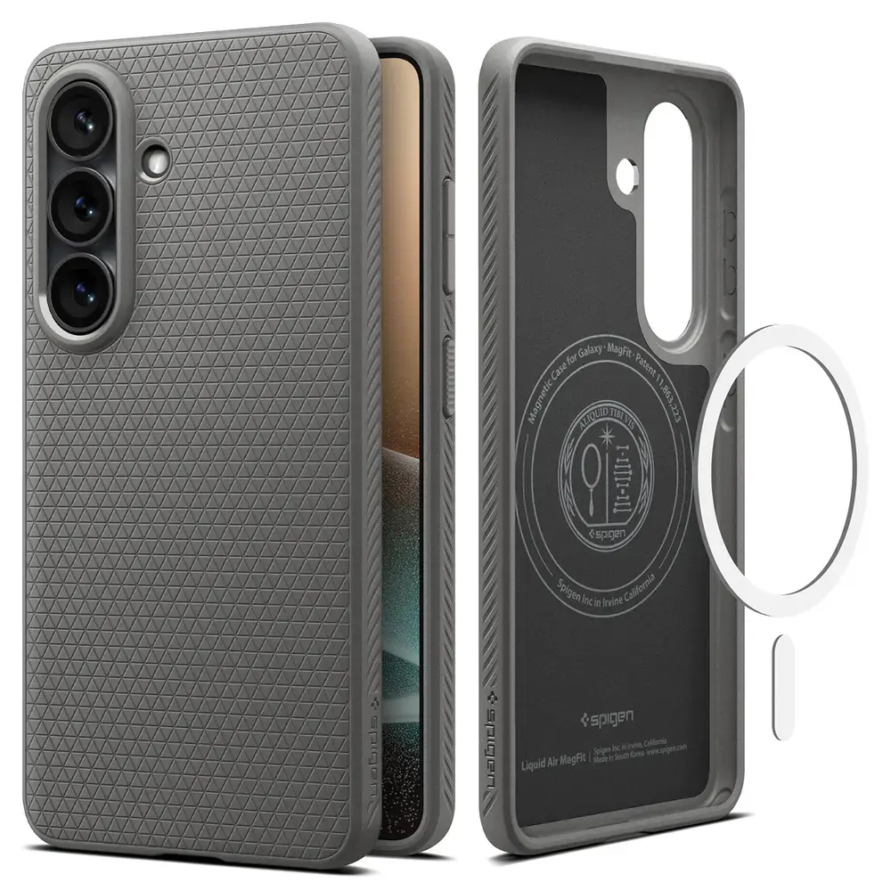 Spigen Liquid Air Mag maciņš ar MagSafe atbalstu telefonam Samsung Galaxy S26+ (S947) pelēks