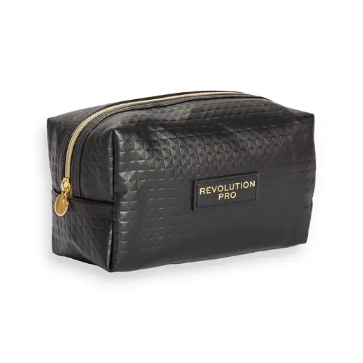 Makeup Revolution, Textile Makeup Bag, Black