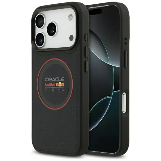 Red Bull Meshed Red Ring & Metal Buttons maciņš ar MagSafe atbalstu telefonam iPhone 17 Pro tumši zils