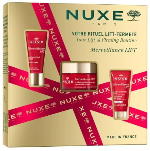 Nuxe Merveillance Lift Crema En Polvo 50 Ml + Contorno Ojos 15 Ml + Crema Noche 15 Ml