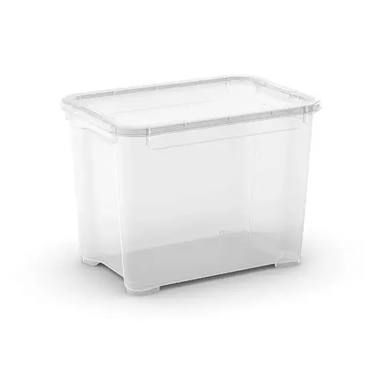 Box with lid T Box S 20L 26,5x38x28,5cm transparent